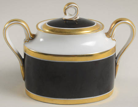 Impero Black Sugar Bowl & Lid