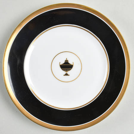 Impero Black Bread & Butter Plate