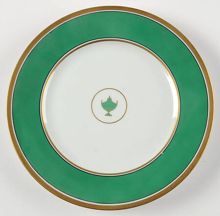 Impero Green Luncheon Plate