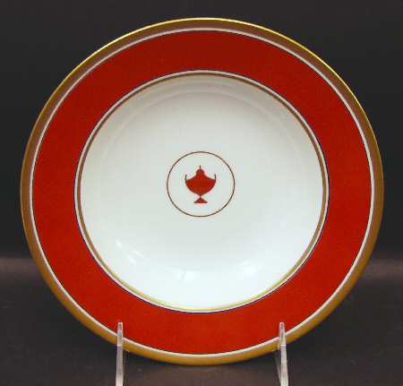 Impero Red Rim Soup Bowl
