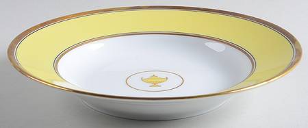 Impero Yellow Large Rim Soup Bowl
