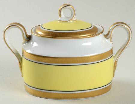 Impero Yellow Mini Sugar Bowl & Lid
