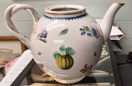 Italian Fruits (Antico Doccia) Teapot No Lid