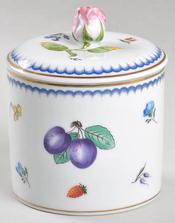 Italian Fruits (Antico Doccia) 3" Round Box & Lid