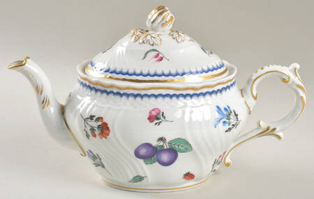 Italian Fruits (Antico Doccia) Mini Teapot & Lid