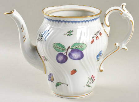 Italian Fruits (Antico Doccia) Coffee Pot No Lid