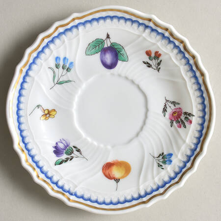 Italian Fruits (Antico Doccia) Saucer for Flat Cup