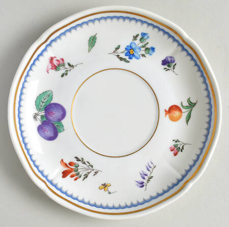 Italian Fruits (Antico Doccia) Saucer for Cream Soup Bowl