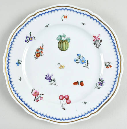 Italian Fruits (Antico Doccia) Dinner Plate