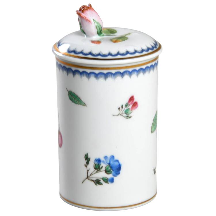 Italian Fruits (Antico Doccia) 4" Storage Jar & Lid