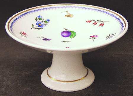 Italian Fruits (Antico Doccia) Round Compote (Height X Width)