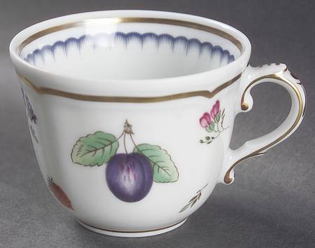 Italian Fruits (Antico Doccia) Flat Demitasse Cup