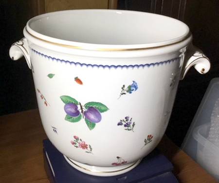 Italian Fruits (Antico Doccia) 9" Cachepot