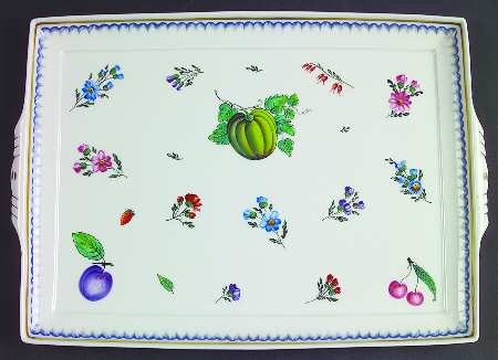 Italian Fruits (Antico Doccia) 13" Rectangular Tray