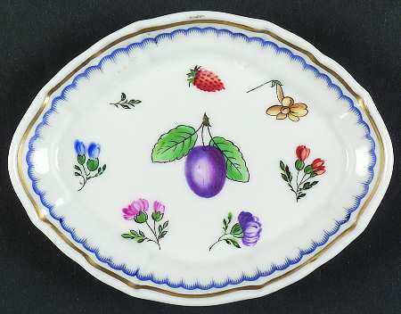 Italian Fruits (Antico Doccia) Silver Tray