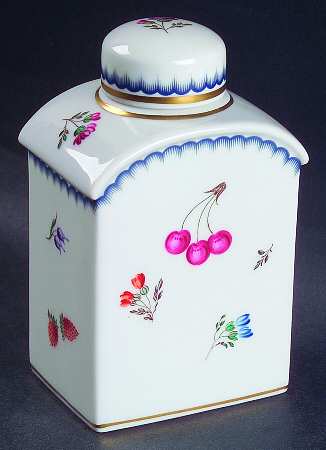 Italian Fruits (Antico Doccia) Tea Caddy & Lid