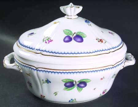 Italian Fruits (Antico Doccia) Tureen &  Lid
