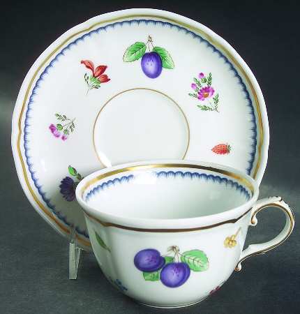 Italian Fruits (Antico Doccia) Breakfast Cup & Saucer Set