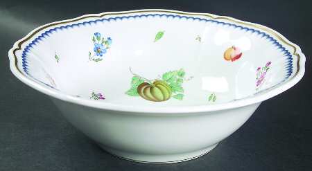Italian Fruits (Antico Doccia) 10" Round Vegetable Bowl