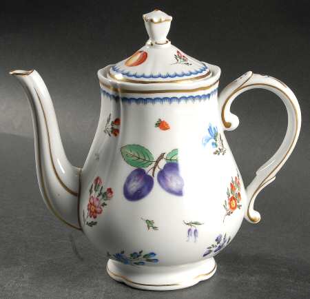 Italian Fruits (Antico Doccia) Mini Coffee Pot & Lid