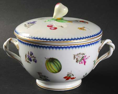 Italian Fruits (Antico Doccia) Candy Jar & Lid