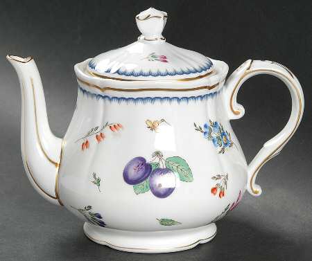 Italian Fruits (Antico Doccia) Mini Teapot & Lid