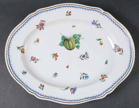 Italian Fruits (Antico Doccia) 13" Oval Serving Platter