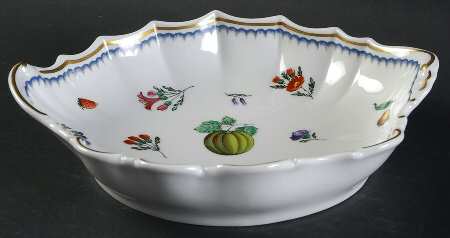 Italian Fruits (Antico Doccia) 8" Shallow Oval Bowl