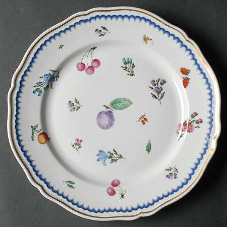 Italian Fruits (Antico Doccia) Dinner Plate