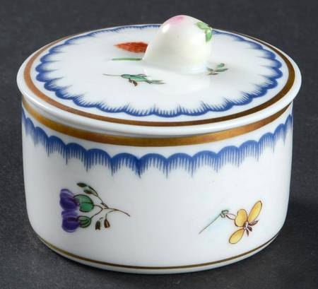Italian Fruits (Antico Doccia) 2" Round Box & Lid