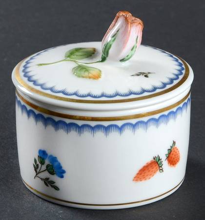 Italian Fruits (Antico Doccia) 2" Round Box & Lid