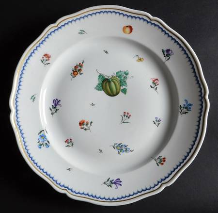Italian Fruits (Antico Doccia) 13" Chop Plate (Round Platter) by Ginori 1735