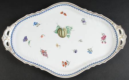Italian Fruits (Antico Doccia) 16" Oblong Handled Tray