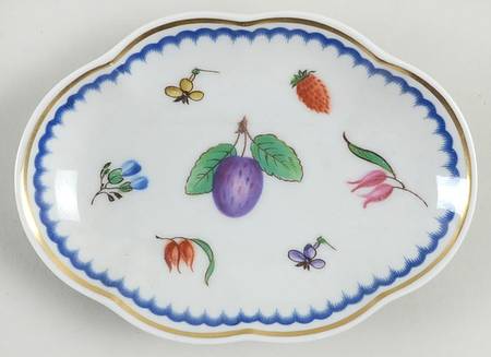 Italian Fruits (Antico Doccia) 4" Scalloped Tray