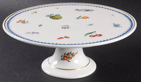 Italian Fruit (Impero) 10" Diameter Pedestal Cake Stand