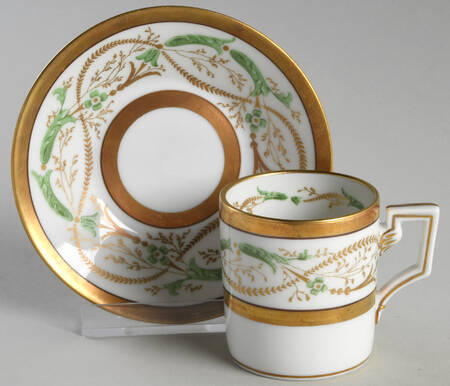 La Scala Flat Demitasse Cup & Saucer Set by Ginori 1735