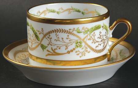 La Scala Flat Cup & Saucer Set by Ginori 1735