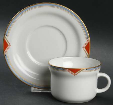 Orchestra Flat Cup & Saucer Set