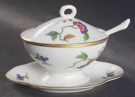 Oriente Mustard with Attached Underplate, Lid and Spoon