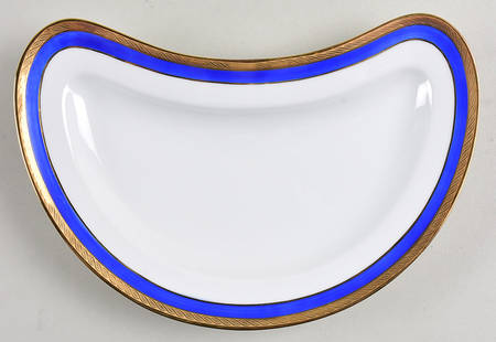 Palermo Blue Crescent Salad Plate