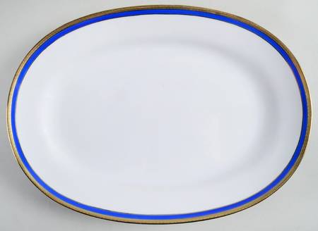 Palermo Blue 15" Oval Serving Platter