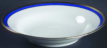 Palermo Blue Rim Soup Bowl