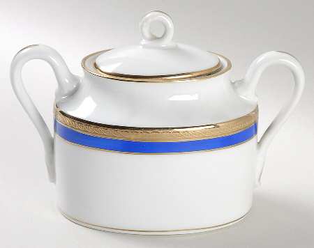Palermo Blue Sugar Bowl & Lid