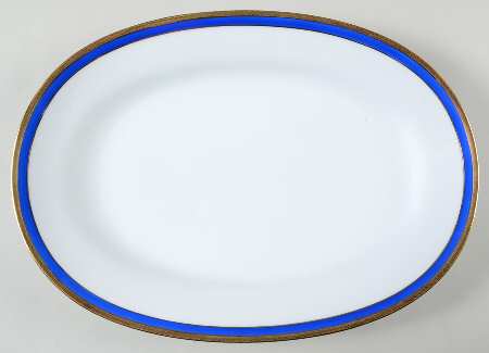 Palermo Blue 15" Oval Serving Platter