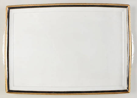 Palermo Black 16'' Rectangular Tray