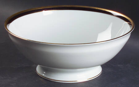 Palermo Black 10" Footed Salad Serving Bowl