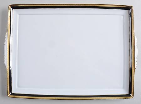 Palermo Black Rectangular Tray