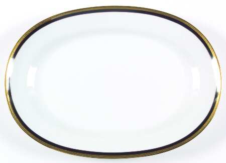 Palermo Black 15" Oval Serving Platter