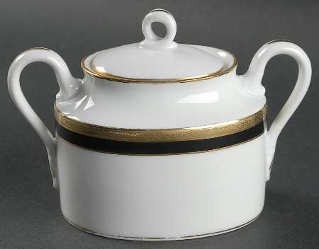 Palermo Black Sugar Bowl & Lid