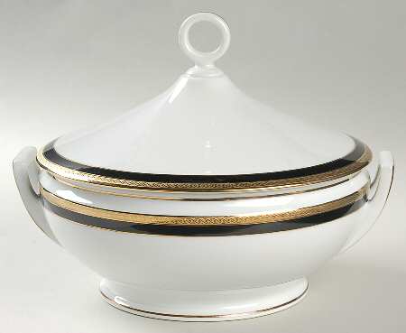 Palermo Black Round Covered Vegetable